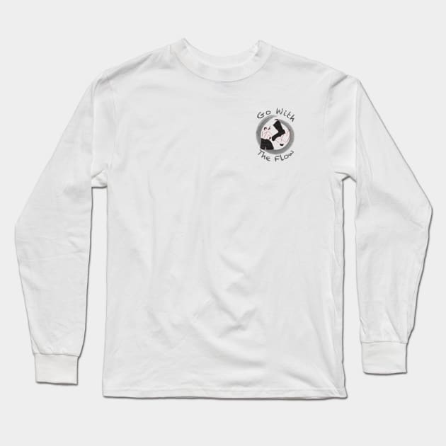 Aikido - Go With The Flow (Small) Long Sleeve T-Shirt by Todd Henderson 